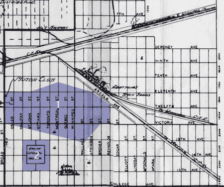 1948 Map of Regina - East Section