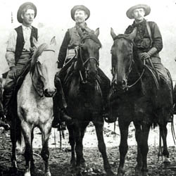 Cowboys at a Roundup, Fish Creek, 1912