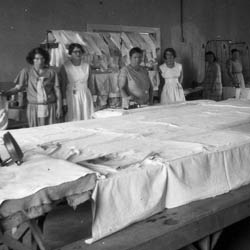 Saskatchewan Hospital Ironing Room, [ca. 1931]