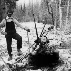 Clearing Logging Road, 1911