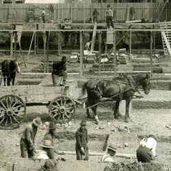 Construction of the Barry Hotel, Saskatoon, SK., [191--?]