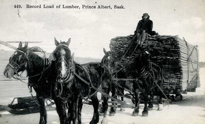 Record Load of Lumber, Prince Albert, Sask.