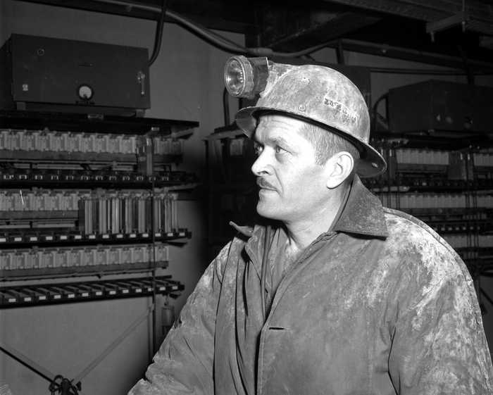 Miner at Patience Lake Potash Mine