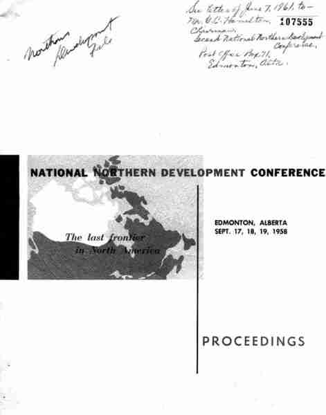 Northern Development Conference 1958 VII/A/1625