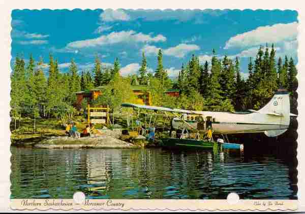Northern Saskatchewan – Norcanair Country. – Postcard.