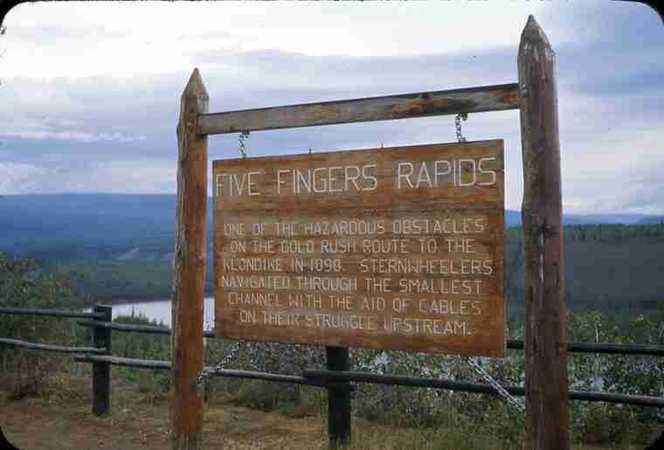 Sign (History of Five Fingers Rapids)