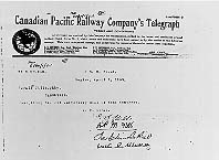Walter Murray telegram
