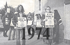 1974: University Employees Union on strike