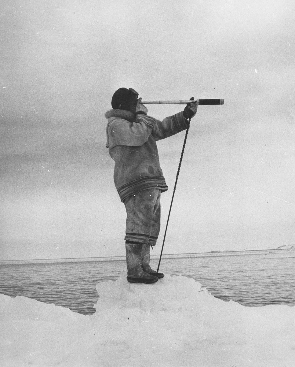 Eskimo With Telescope, Institute for Northern Studies fonds