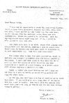 R.M. Bone letter to Fr. L. Mokwa., R.M.  Bone  fonds