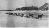 Ryan's flat sleighs on the Athabasca  River., Institute for Northern Studies fonds