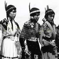 Costumed Aboriginal Women at Pion-Era
