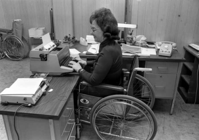 Secretary in Wheelchair