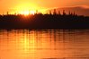 Sunset on Lake Athabasca, Sask., Hans Dommasch fonds