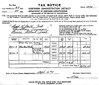 Montreal Lake, Molanosa Tax Notice for the Department of Northern Saskatchewan, Education Division, Prince Albert, SK, R.M.  Bone  fonds