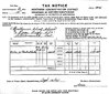 Montreal Lake Tax Notice for the "Brethern in Christ Church", Stevensville, ON, R.M.  Bone  fonds