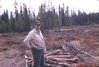 Jim Good at his Riou logging area. 8/71, R.M.  Bone  fonds