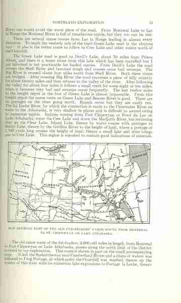 Northland Exploration: Report of exploration by Frank J.P. Crean, C.E. in Saskatchewan between the Saskatchewan and Churchill Rivers, Season of 1908