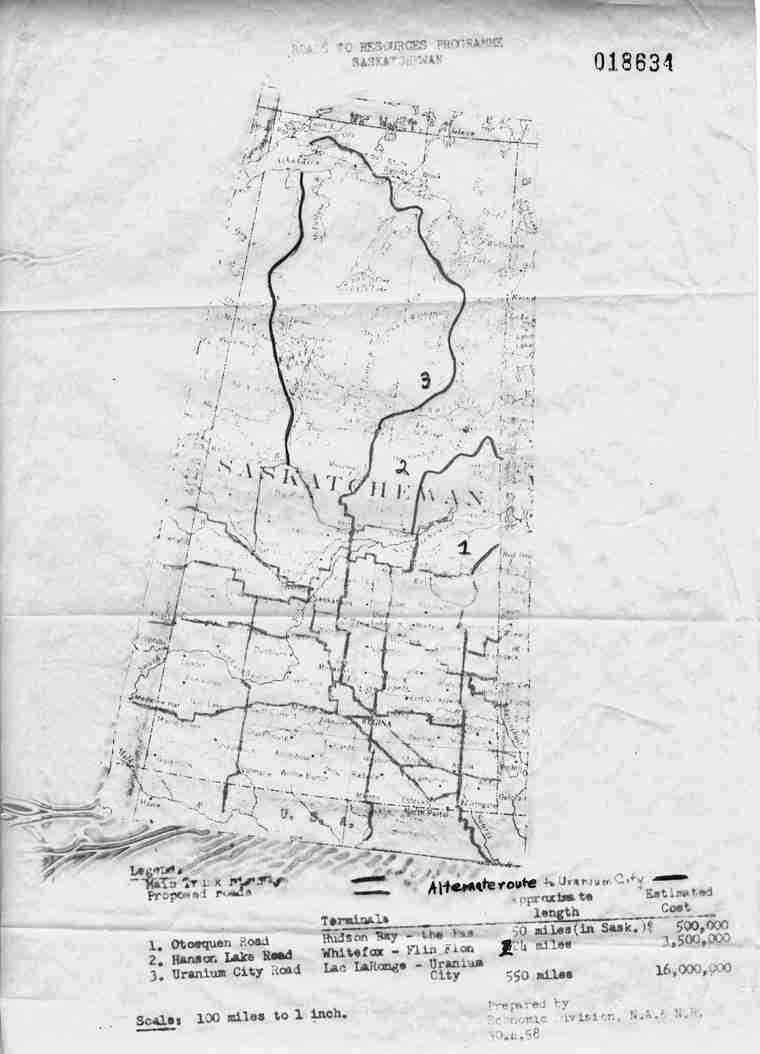 Roads to Resources – Saskatchewan 1958 XII/A/707