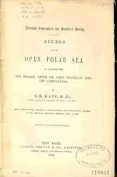 Access to an Open Polar Sea in Connection with the Search after Sir John Franklin and His Companions