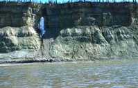 The Ramparts of the MacKenzie River south of Fort Good Hope