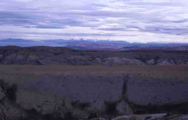 View east from station 62-K-68 to show Permo-Triassic beds in immediate foreground