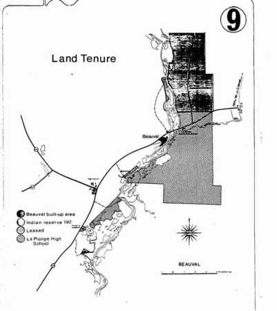Land tenure map.  - Beauval, Sask. and area. 
