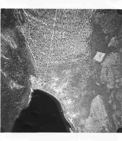 Aerial photo of Camsell Portage - 1974
