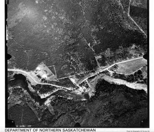 Aerial photo of La Ronge, SK.