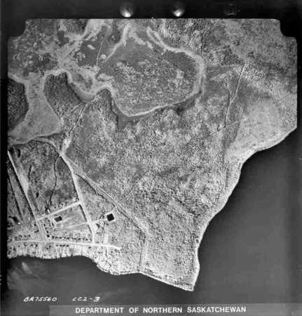 Aerial photo of Turnor Lake, July 3 & 4, 1975.