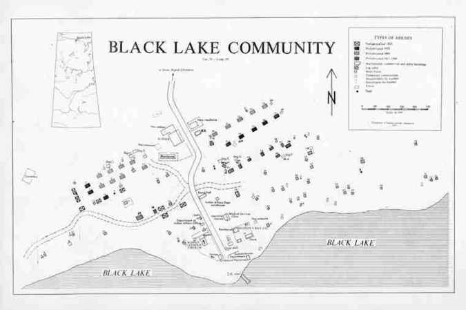 Black Lake Community. - Map.