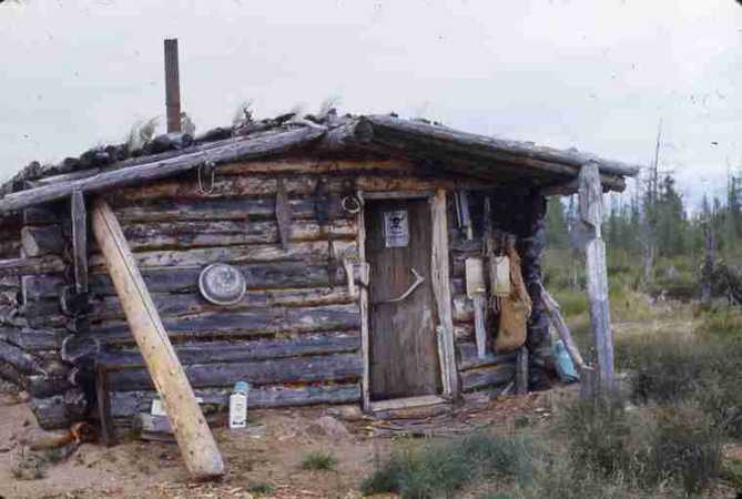 Frank Chaffee's cabin, Damant Lake. 7/71