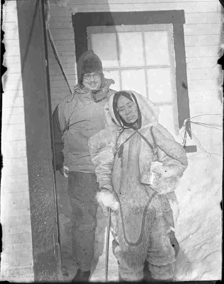 [Davies and] unidentified Inuk woman.