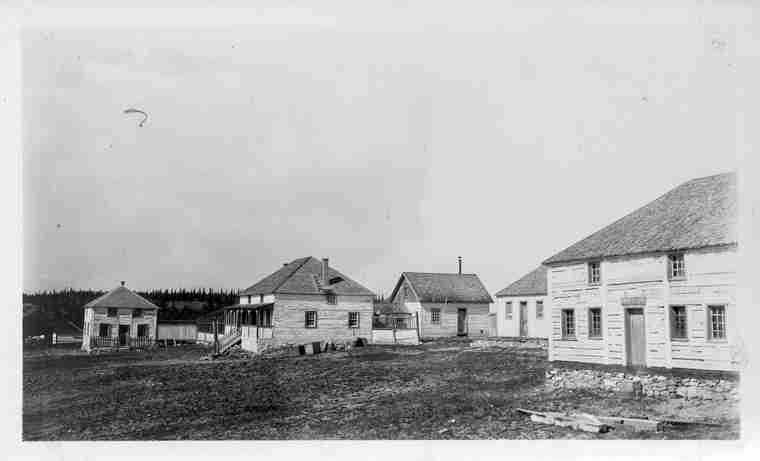 Hudson&#039;s Bay Co. buildings, Fort Chipewyan, Alberta. 