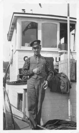 E. Jones aboard &#039;Canadusa&#039; at Waterways, Alberta.