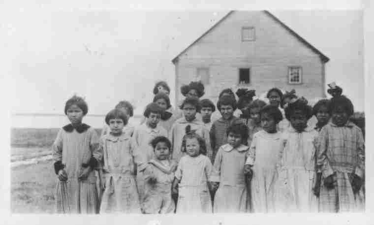 Convent Girls at Fort Providence, NWT.