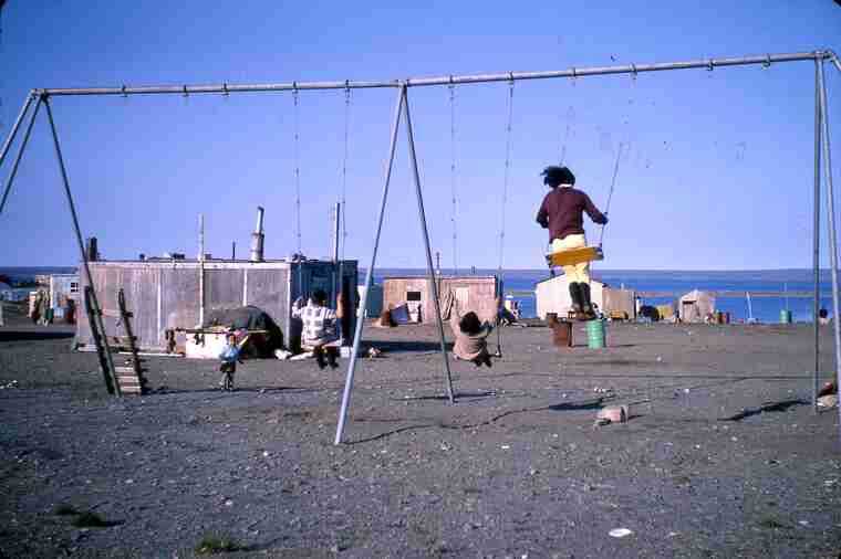 Children on Swings