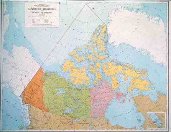 Map of Northern Canada