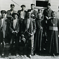 Priests and Métis at Beauval, SK.