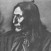 Portrait of Chief Crowfoot of the Blackfoot (1880s?)