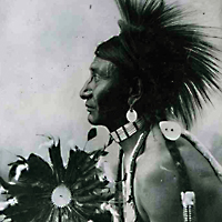 Cree man in Traditional Dress